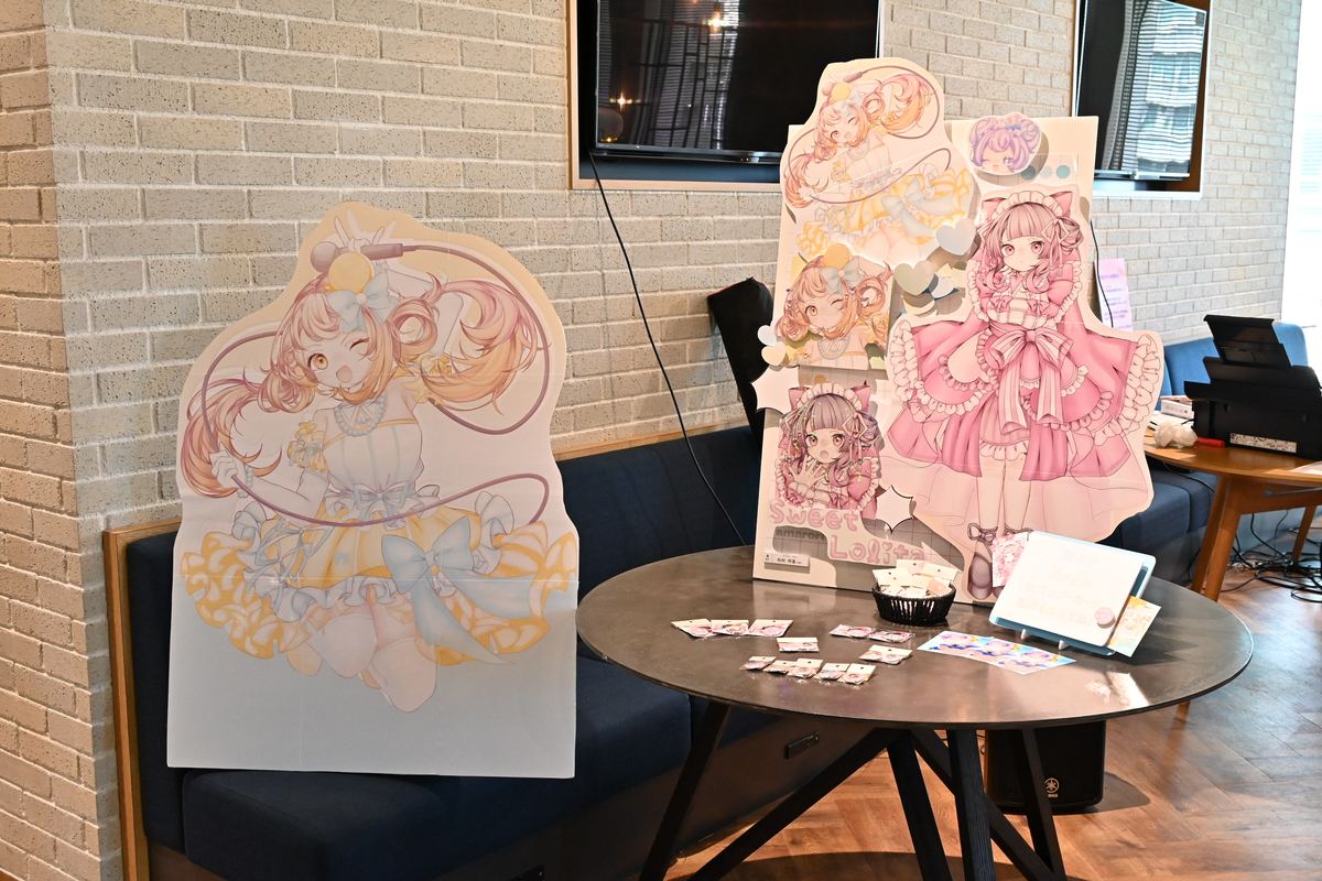 等身大キャラクターパネルの展示