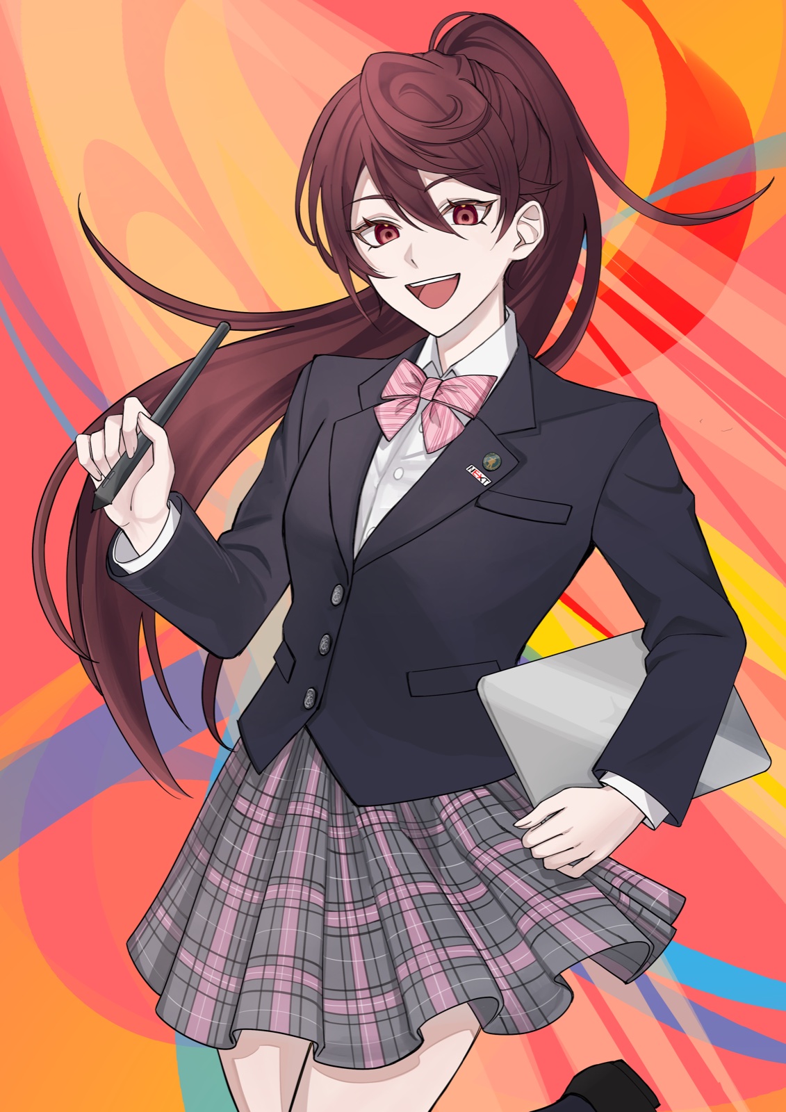 生徒作品:制服姿のオリジナルキャラクター